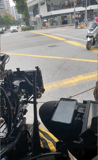 in the remote video filming van, a portable hotspot router transmitted the camera signal to Thailand